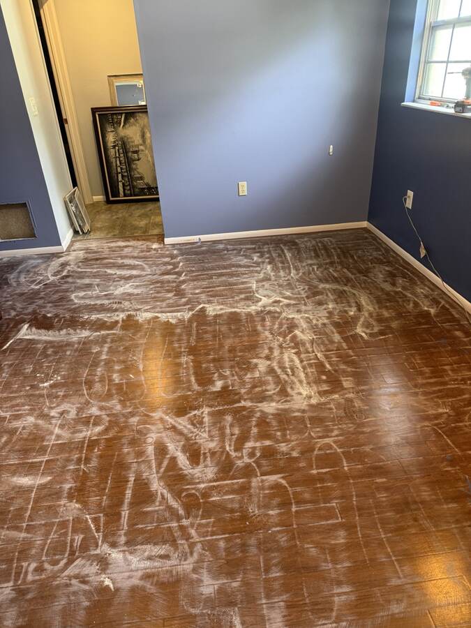 Floor prep after old flooring removal in Hudson Florida